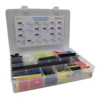 HEATSHRINK KIT, 625 ASSORTED PIECES, 3.2mm TO 25.4mm