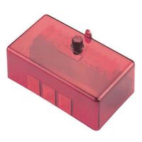 ACTIVE LINK 10 HOLE RED WITH COVER, 100A/500V
