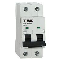 CIRCUIT BREAKER, MINIATURE 6KA 2 POLE, 63A, DIN MOUNTED (6)