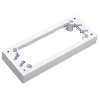MOUNTING BLOCK, QUAD, WHITE 25mm (5)