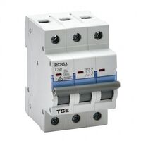 CIRCUIT BREAKER, MINIATURE 6KA 3 POLE, 50A, DIN MOUNTED (4)