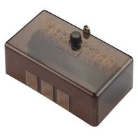 NEUTRAL LINK 14 HOLE BLACK WITH COVER, 100A/500V