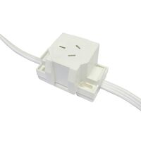 PLUG BASE SOCKET, SINGLE SELF TERMINATING, (10)