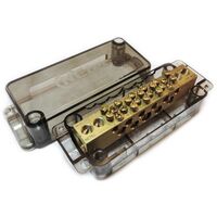 NEUTRAL BAR 2 x 70, 1 x 35 4 x 25, 4 x 16, 2 x 10mm2, BLK