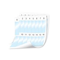 SHEET LABELS, WRAP, LAMINATED POLY, WHITE, 24 x 103mm [1008]