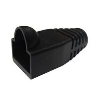 STRAIN RELIEF BOOT, RJ45 BLACK, [20] PACK