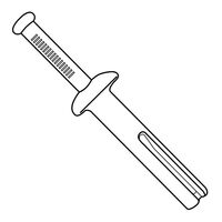 METAL PIN ANCHOR, 5 x 25mm MAX FIXTURE THICK 3mm [100]