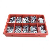 FLAT WASHERS, MASTER PACK 650 PCS, ASSORTED