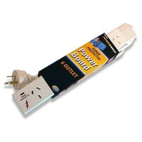 POWERBOARD, 6 OUTLET SLIMLINE SURGE PROTECTED