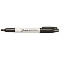 SHARPIE FINE POINT MARKER 1mm TIP, BLACK (12)