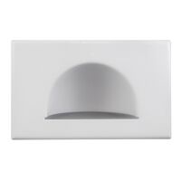 WALL PLATE, BULL NOSE, REVERSE WHITE