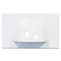WALL PLATE, BULL NOSE, WHITE