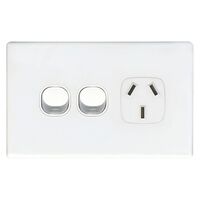 POWER POINT, SINGLE, 10A WITH EXTRA 16A SWITCH