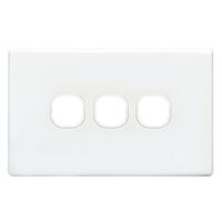 SWITCH PLATE ONLY, NO MECHS 3 GANG WITH COVER