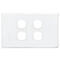 SWITCH PLATE ONLY, NO MECHS 4 GANG WITH COVER