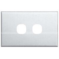 SWITCH COVER PLATE 2 GANG STAINLESS STEEL