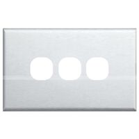 SWITCH COVER PLATE 3 GANG STAINLESS STEEL