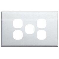 SWITCH COVER PLATE 5 GANG STAINLESS STEEL