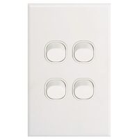 SWITCH, SLIM, VERTICAL, 4 GANG 16A, TWO WAY