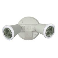TWIN PVC LAMPHOLDER PACK WHITE