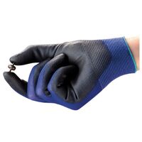 GLOVE HYFLEX LITE NYLON LINER POLY PALM COAT - SIZE 10