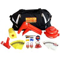 CONTRACTORS LOCKOUT KIT W/BAG LARGE SIZE VALVE LOCKOUTS