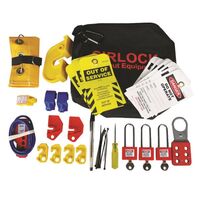 CONTRACTORS LOCKOUT KIT W/BAG LARGE SIZE