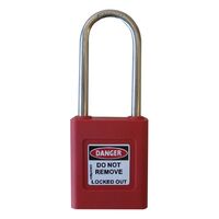 COLOUR CODED PADLOCK RED NEW OR EXISTING MASTERKEY [1]