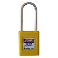 PADLOCK, COLOUR CODED, YELLOW NEW OR EXISTING MASTERKEY