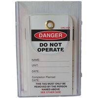 SAFETY TAG HOLDER, 1 POCKET