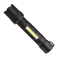 TORCH LED POLYSTEEL DUAL POWER RECHARGEABLE/BATTERY 510 LM