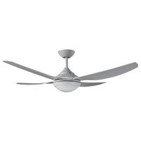 CEILING FAN, 52in 4 ABS BLADED INGRAM, + CCT LED 18W, WHITE