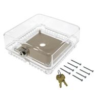 TSTAT GUARD SMALL CLEAR PLASTIC COVER + RING BASE