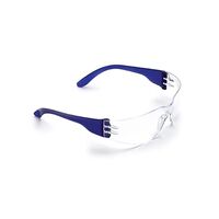 SAFETY GLASSES, CLEAR LENS TSUNAMI,MED IMPACT WRAP AROUND
