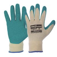 GLOVES, DIAMOND GRIP - SIZE 9 PROSENSE, KNITTED POLY/COTTON