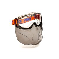 GOGGLE/MASK COMBO CLEAR VADAR, ANTI FOG