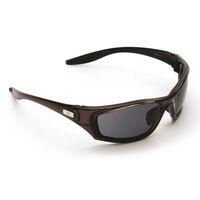 SAFETY GLASSES, MERCURY SMOKE POLARISED, ANTI-FOG, INC POUCH