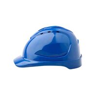 HARD HAT, 6 POINT, VENTED LOW PROFILE, BLUE