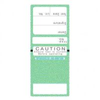 TEST TAGS, S/LAMINATING RECT GREEN (MAR~MAY) [100]