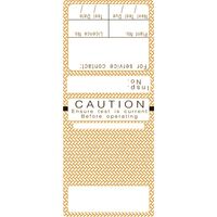 NSW T/TAGS, S/LAMINATING RECT ORANGE (MAR & NOV) [100]