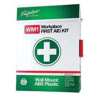 FIRST AID KIT, WALLMOUNT PLASTIC CASE