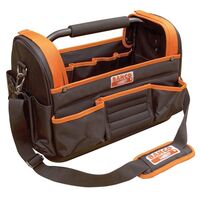 OPEN TOOL BAG - 10 INTERNAL AND 11 EXTERNAL POCKETS