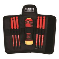 SCREWDRIVER SET ERGO, 1000V RATCHET, [7] PIECE