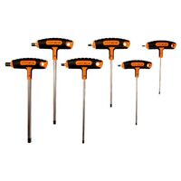 SCREWDRIVER SET, T-HANDLE HEX 6 PIECE