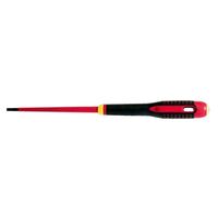 SCREWDRIVER, 1000V, SLIM LINE SLOTTED 4mm, BLADE LGTH 100mm