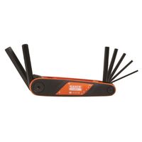 HEX KEY SET FOLDABLE, METRIC 7 PCE, 2.5,3,4,5,6,8,10mm