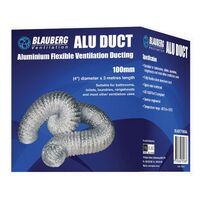 DUCT, COAT/FLEX, 100mm x 3m ALUMINIUM