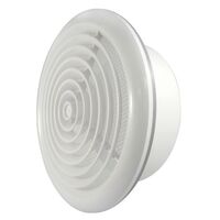 GRILLE, ROUND, WHITE, 150mm