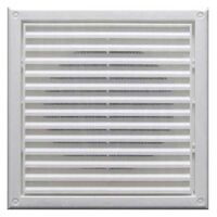 GRILLE, FIXED, WHITE, 150mm C/W INSECT MESH