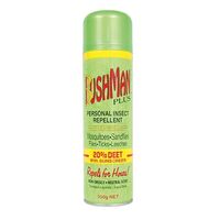 BUSHMAN PLUS 350gm AEROSOL 20% DEET WITH SUNSCREEN